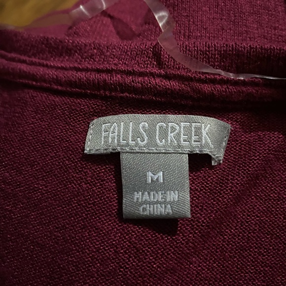 Falls Creek Women’s Long Sleeve V-Neck Cozy Shirt Size Medium - Picture 9 of 13